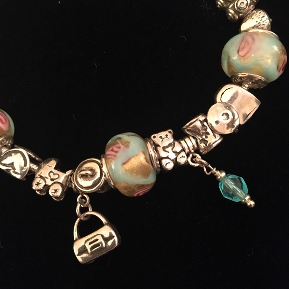 Ross Simons sterling silver charm bracelet - Picture 2 of 5